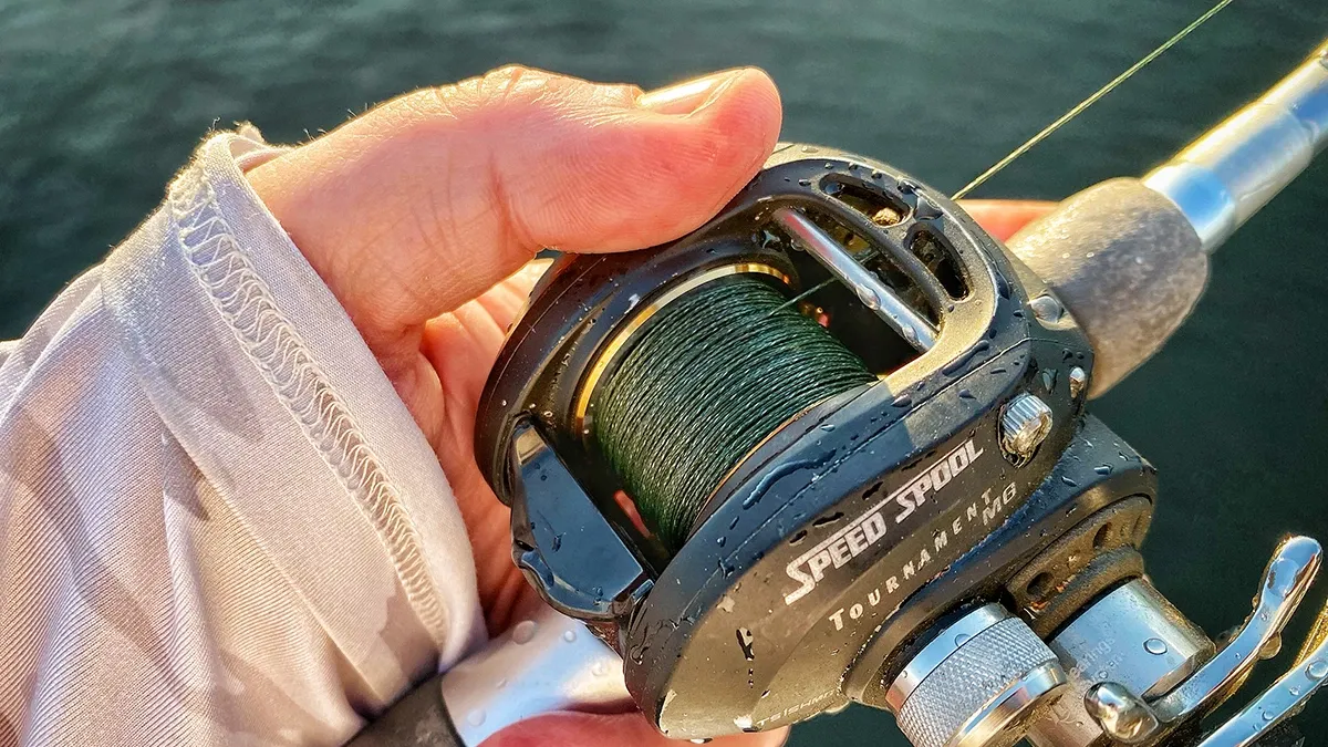Braided Line one of the bass fishing line types