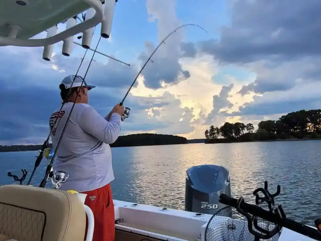 Lake Lanier, GA where to fish for striped bass