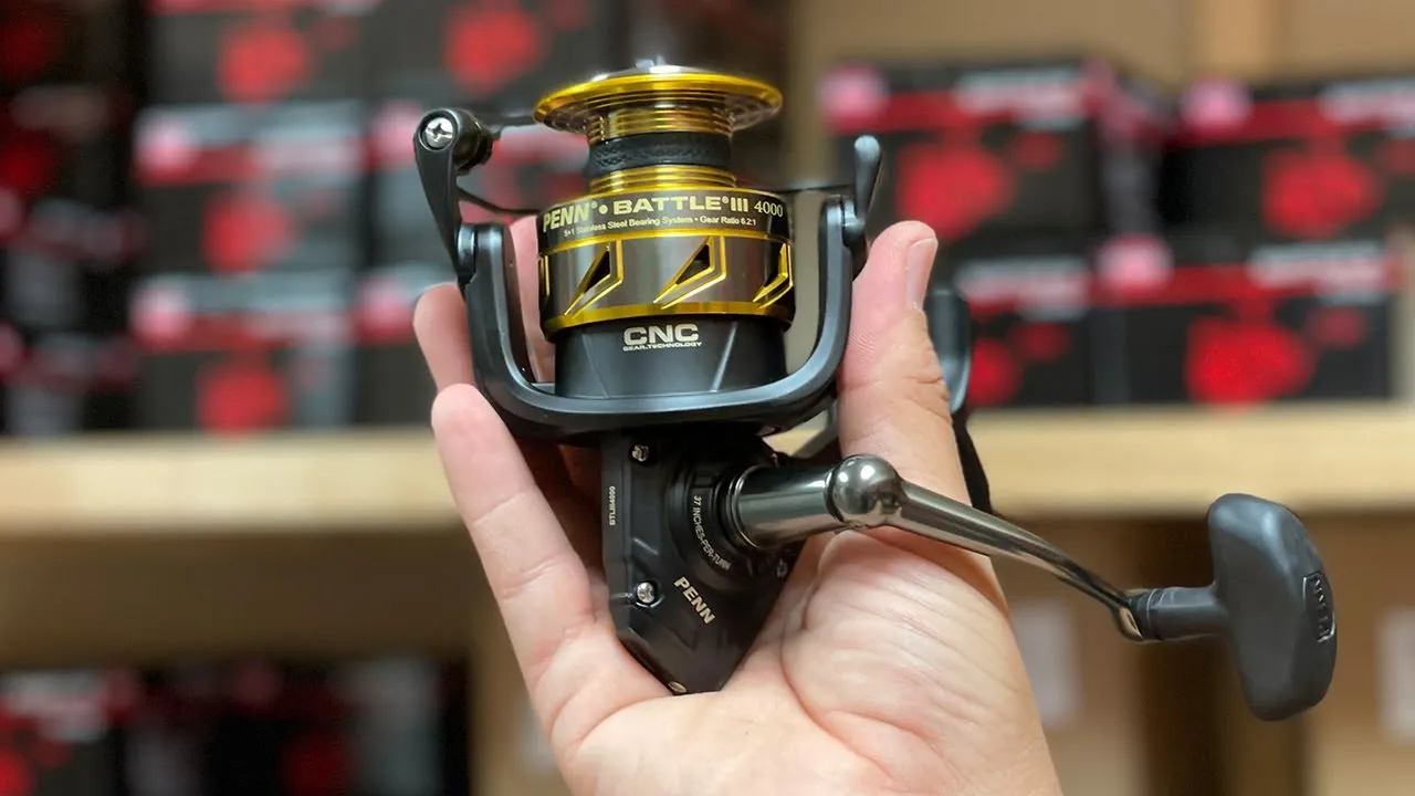 the Penn Battle III 3000 is one of the best bass fishing spinning reels