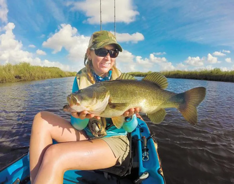 Power fishing for bass at Stick Marsh/Fellsmere Reservoir.