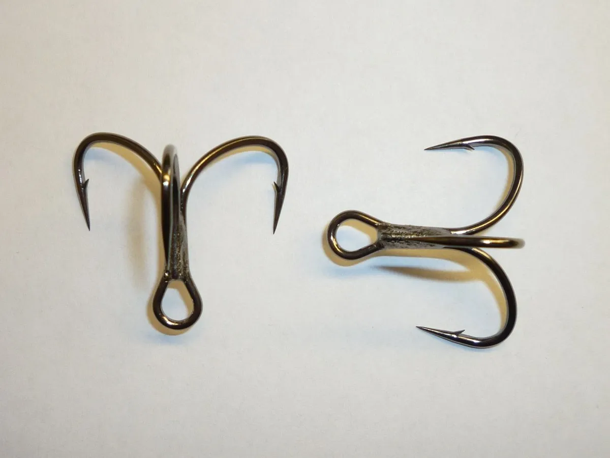 a premium, sharp Mustad KVD Triple Grip treble hook one of the best hooks for bass fishing