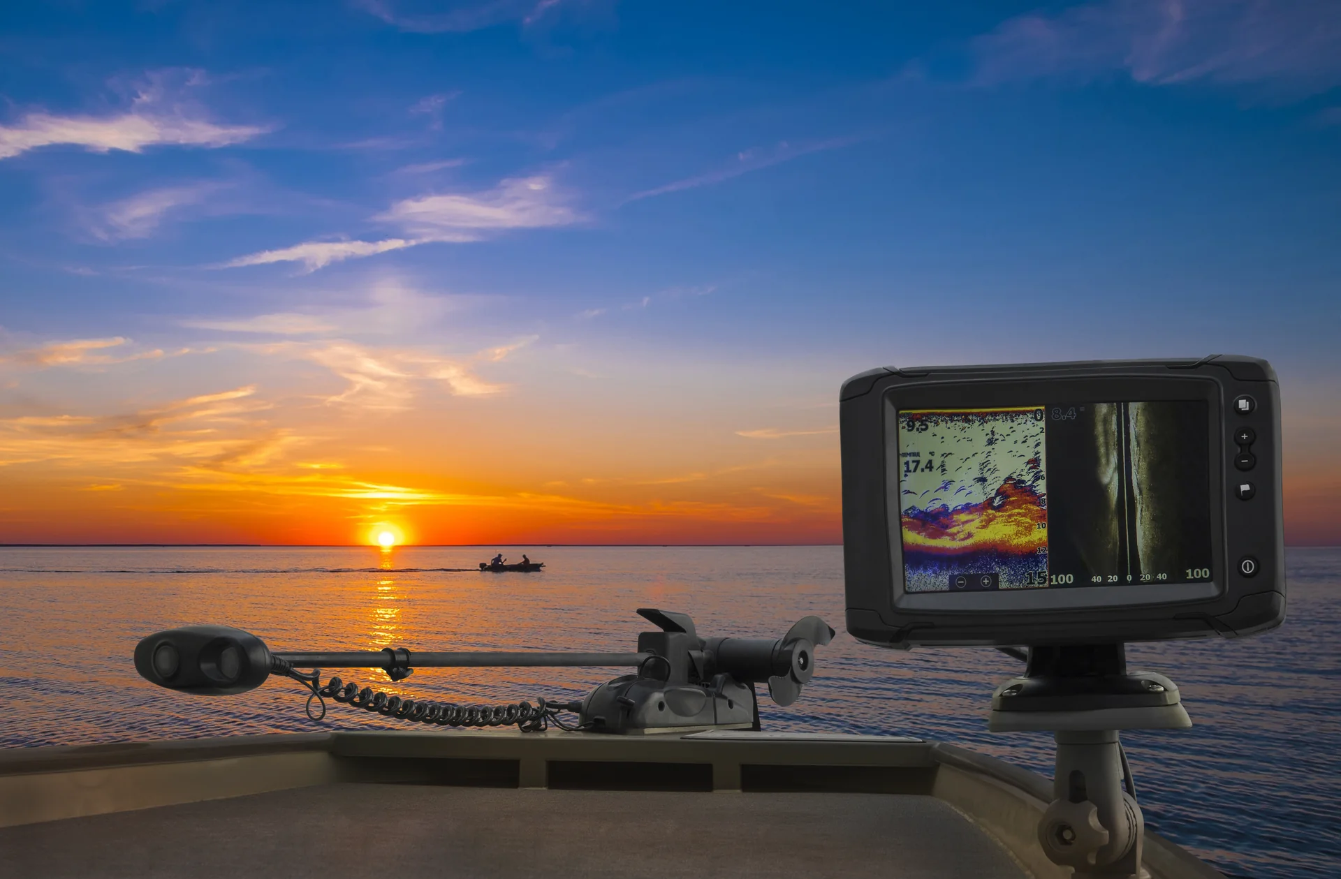 Use Your Electronics before fish bass by dropping shot rig